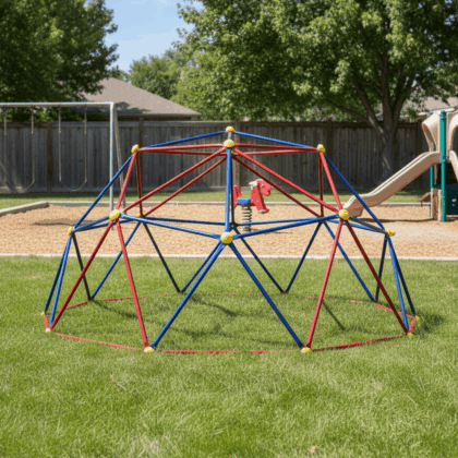 metalinė vaikų žaidimo aikštelė „didelis atomas“
