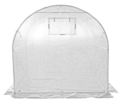 Šiltnamis su armuota plėvele, 7 m2, 2 x 3,5 m, baltas