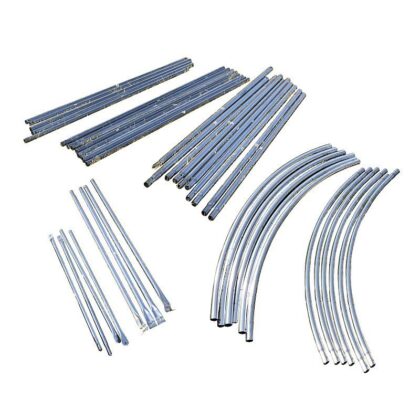 Šiltnamis su armuota plėvele, 24 m2, 8 x 3 m, baltas