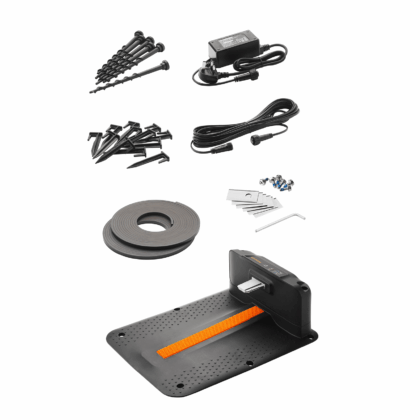 belaidis vejos pjovimo robotas lawnmaster su įkrovimo stotele, 27 v, 8.0 ah, 800m2