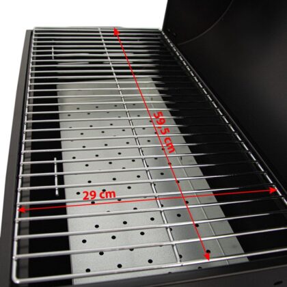 kepsninė – grilis, 73 x 46 x 82 cm, su plieno grotelėmis