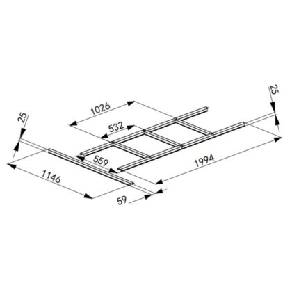 pagrindas metaliniam sandėliukui, 3,5 m2