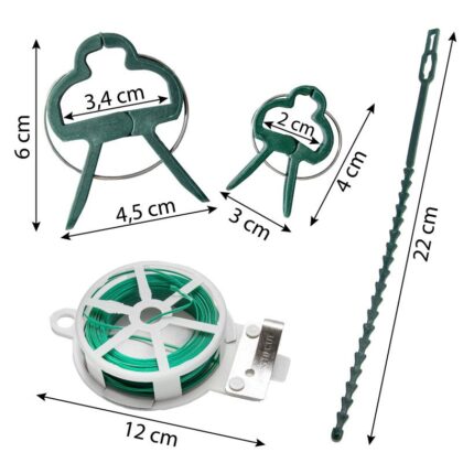 augalų šakų tvirtinimo rinkinys