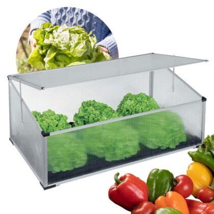 polikarbonato mini šiltnamis daigykla. 100 x 60 x 40/30 cm