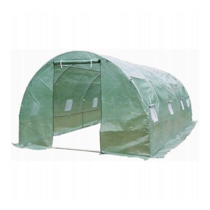Šiltnamis su armuota plėvele, 13,5 m2, 3x4,5 m, žalias