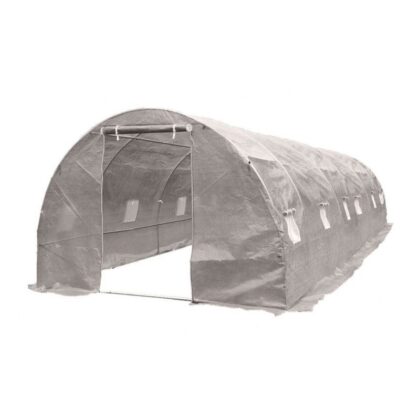 Šiltnamis su armuota plėvele, 18 m2, 3x6 m, pilkas
