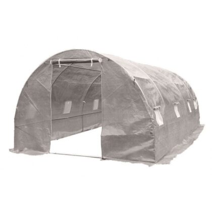 Šiltnamis su armuota plėvele, 9 m2, 2x4,5 m, pilkas