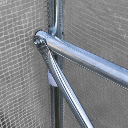 Šiltnamis su armuota plėvele, 7 m2, 2x3,5 m, pilkas