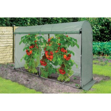 Šoninis šiltnamis, pe, 3 m2, 3x1 m, žalias