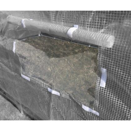 Šiltnamis su armuota plėvele, 9 m2, 2x4,5 m, pilkas