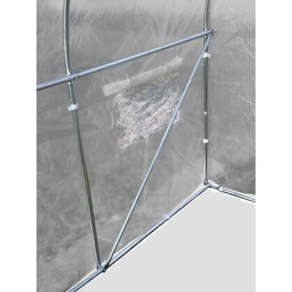 Šiltnamis su armuota plėvele, 10 m2, 2,5x4 m, pilkas