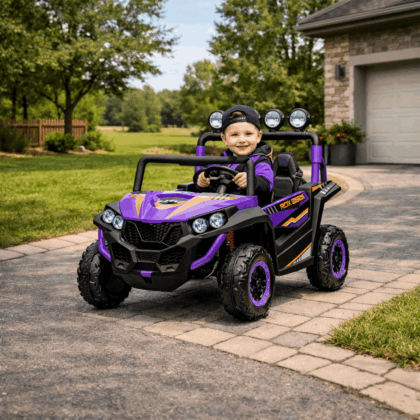 vaikiškas elektrinis bagis hatis, violetinis