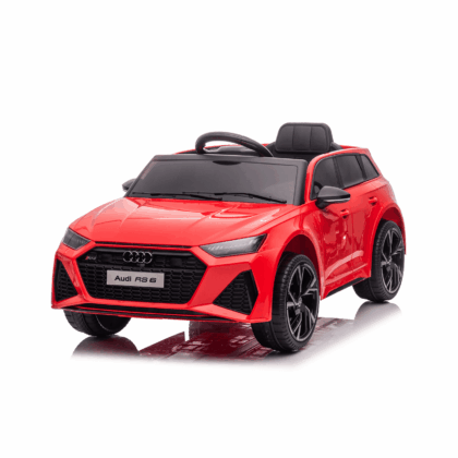 vaikiškas elektromobilis audi rs6, raudonas