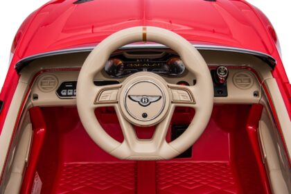 vaikiškas elektromobilis bentley bacalar, raudonas