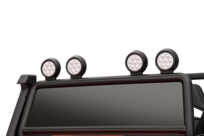 vaikiškas elektromobilis land rover defender, oranžinis