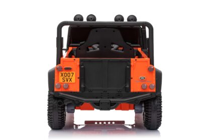 vaikiškas elektromobilis land rover defender, oranžinis