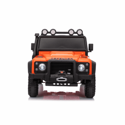 vaikiškas elektromobilis land rover defender, oranžinis