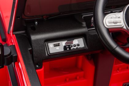 vaikiškas elektromobilis mercedes g63, raudonas