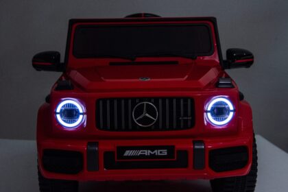 vaikiškas elektromobilis mercedes g63, raudonas