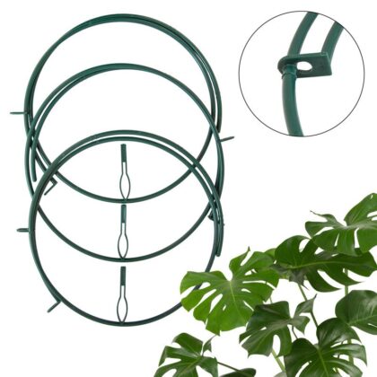 reguliuojamų augalų atramų rinkinys "Žiedai", 3 vnt