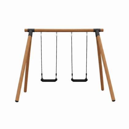 dvigubas sūpynių rėmas hatis „tuko“ su sūpynėmis