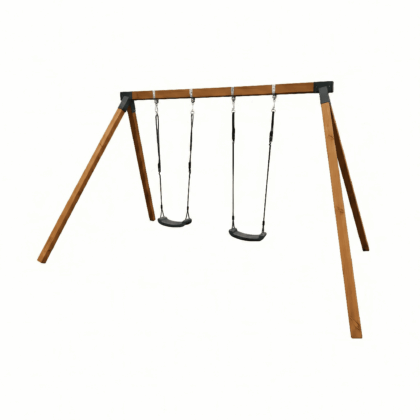 dvigubas sūpynių rėmas hatis „kido“ su sūpynėmis