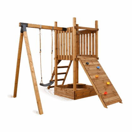 medinis vaikų žaidimų bokštelis hatis „saku“